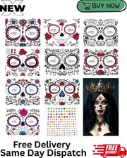 Day of the Dead Face Tattoos