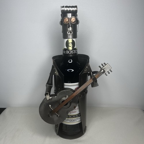 Steel sculpture elvis wine - steel,
