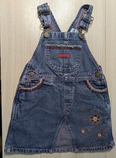 Oshkosh Girls Dungaree Dress 4yrs /104cm Blue Denim. Very Pretty Good Condition