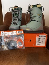 ThirtyTwo Women’s Lashed Melancon Snowboard Boots UK 6.5 – Grey/Green