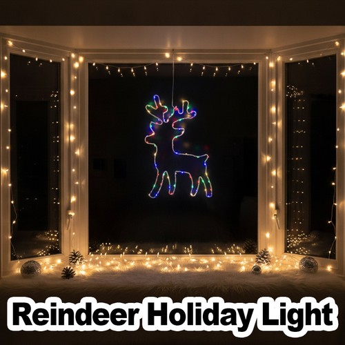 Iron christmas reindeer lights - iron,