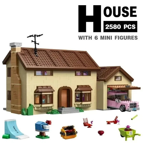 The simpsons house 2523pcs - simpsons,