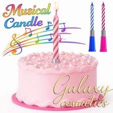 Musical candle cake topper - candle,