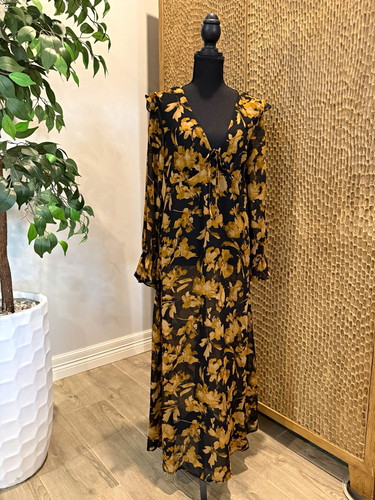 New day floral chiffon maxi - floral,
