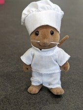 SYLVANIAN FAMILIES  - BASIL HAZELWOOD - CHEF MOUSE WITH HAT