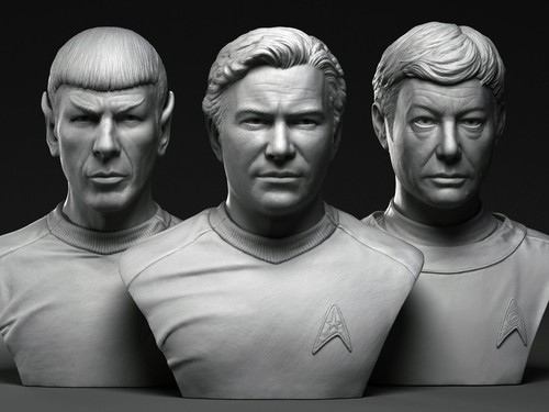Star trek set - 3, bust's