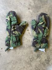 Vintage Military Army Issue Camouflage DPM Arctic Mittens Inner Small.
