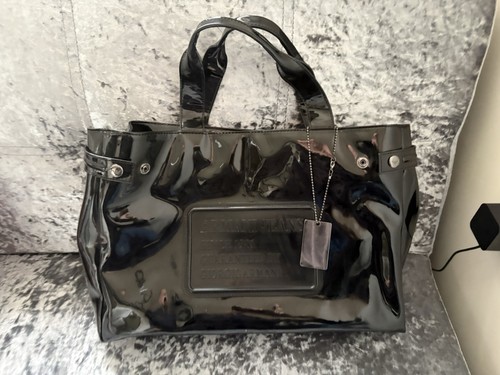 Armani jeans patent - patent, tote