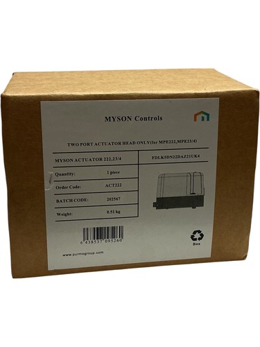 Myson two port - two, actuator