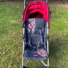 Silver Cross Zest Single Pushchair Stroller - Navy & Union Jack