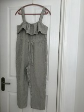 Zara Linen Grey Stripe