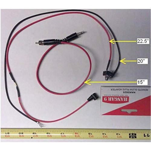 Remote glow plug - plug, adapter