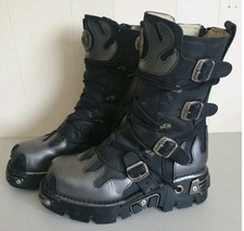 New Rock Reactor Black Leather