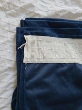 Pair huge blue velvet - of,