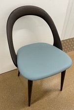 PORADA Designer ESTER SOLID WALNUT LEATHER DINNING SET OF 4CHAIRS RRP £6300