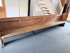 4nr Antique wooden church pews