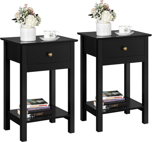 Set bedside tables with - of, 2