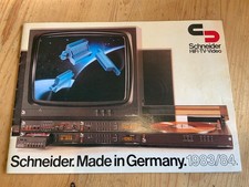 Vintage 1984/85 Schneider HiFi TV Video Electronics Catalog