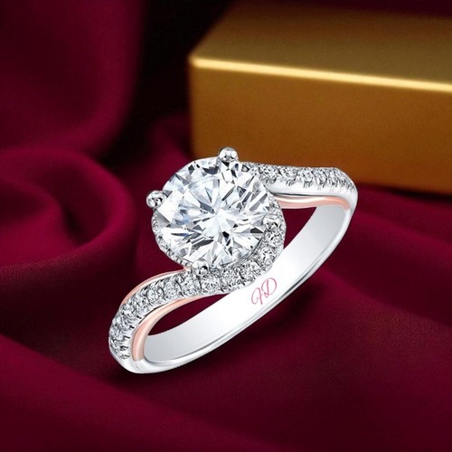 Engagement white gold ring - engagement,