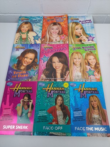 Hannah montana books lot - lot, x9