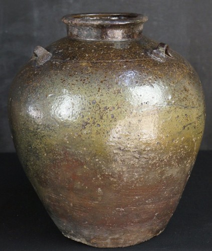 Antique japan chatsubo bizen - chatsubo,