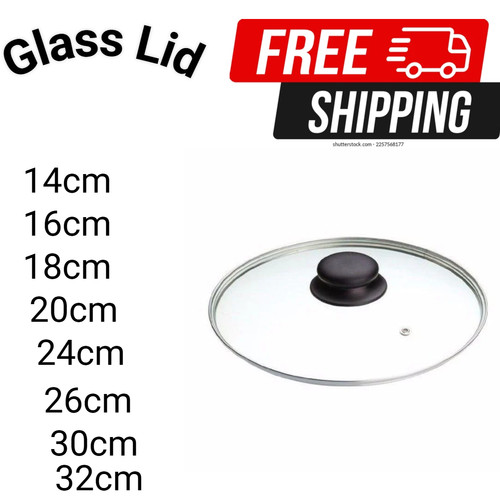Clear glass pan lid with - pan,