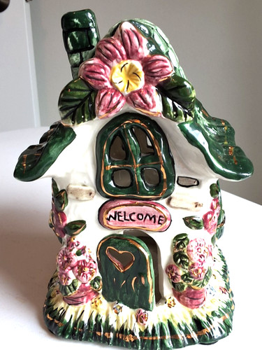 Vtg ceramic cottage tea - vtg,