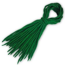 Handmade Forest Green Dreadlocks - Double-Ended Merino Wool Dread Extensions 😊