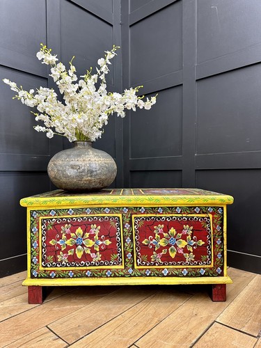 Vintage indian hand painted - indian,