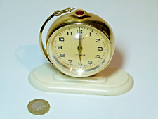 RARE USSR SLAVA ALARM CLOCK SPUTNIK COMMEMORATIVE 1961 AF