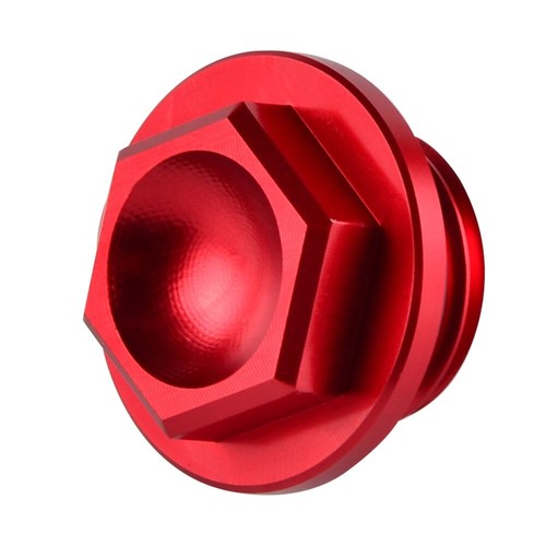 Honda red oil filler plug - honda,