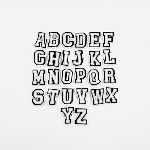 Letters white charms - charms, fits
