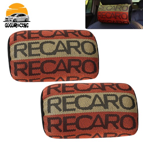 2pcs recaro fabric headrest - fabric,