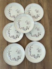 Royal Doulton Lambethware Bredon Hill. Set of 7 Dinner Plates Dia 10.5” - 1980’s
