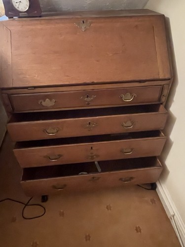 Antique wood drop - wood, drop-front