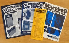 1973 MARSHALL PROFESSIONAL P.A. ROSE-MORRIS SALES BROCHURE PRICE LIST +2 ADVERTS