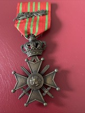 WW1 WW2 Or Post War  Belgium Medal Croix De Guerre With Palm No 9