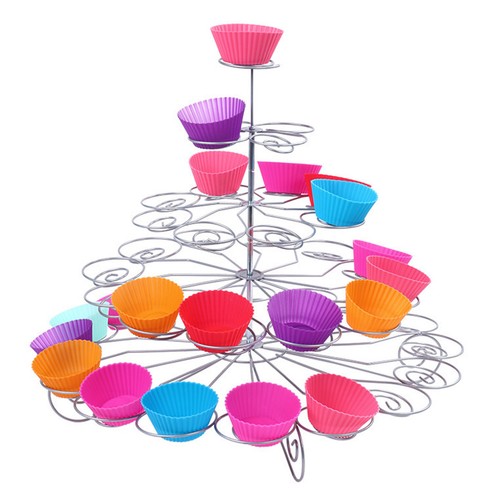 Metal round cupcake stand - metal,