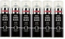 6x Simoniz Large Gloss Black