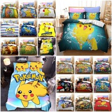 3D Anime Quilt Duvet Cover Doona Bedding Set Single Double UK77