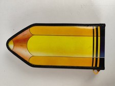 Yellow Pencil Case Vintage