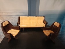 Vintage Dolls House Sofa & 2
