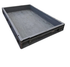 USED Heavy Duty Storage Trays - 12 Litre Capacity - 60 x 40 x 7.3cm - Pack of 5