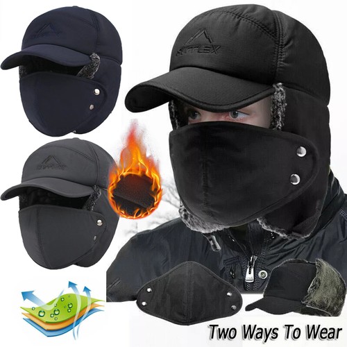 Mens warm hat - warm, russian