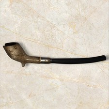 Vintage Pipe with Eagle Marked Metal Ferrule – Antique Smoking Pipe - Unknown