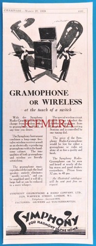 Symphony gramophone radio - gramophone,