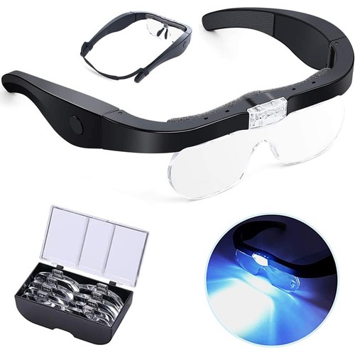 Head magnifier glasses - head,