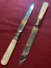 Pair Of Antique Silver Plate &