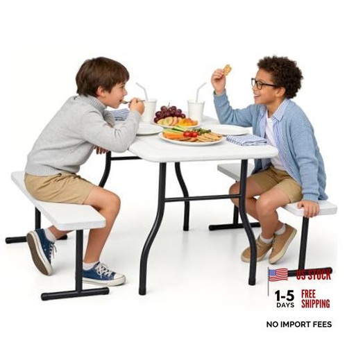 Kids picnic table with benches - picnic,