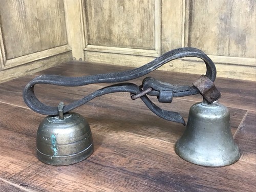 Antique pair bronze cow - antique,